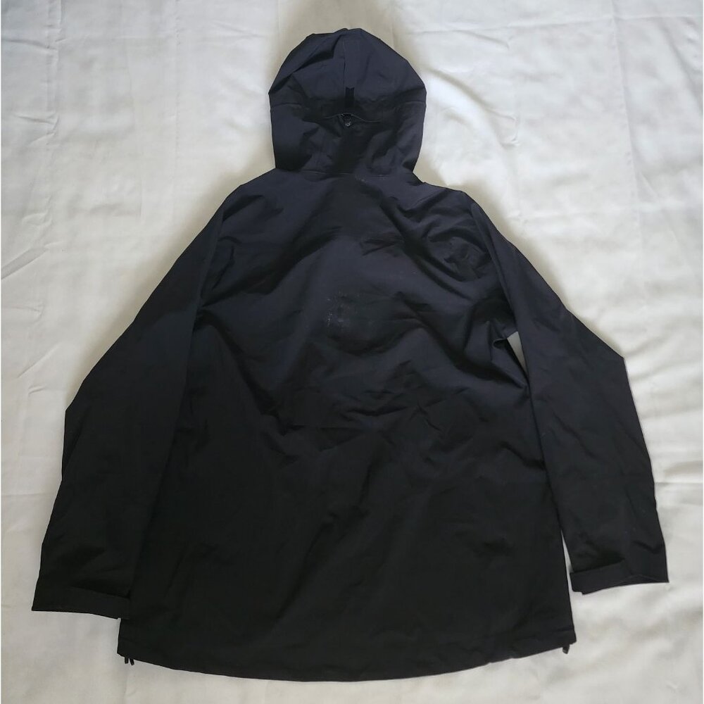 Lands' End‎ Kids Unisex Black Full Zip Front Hooded Windbreaker Size L (14-16) - Picture 3 of 14